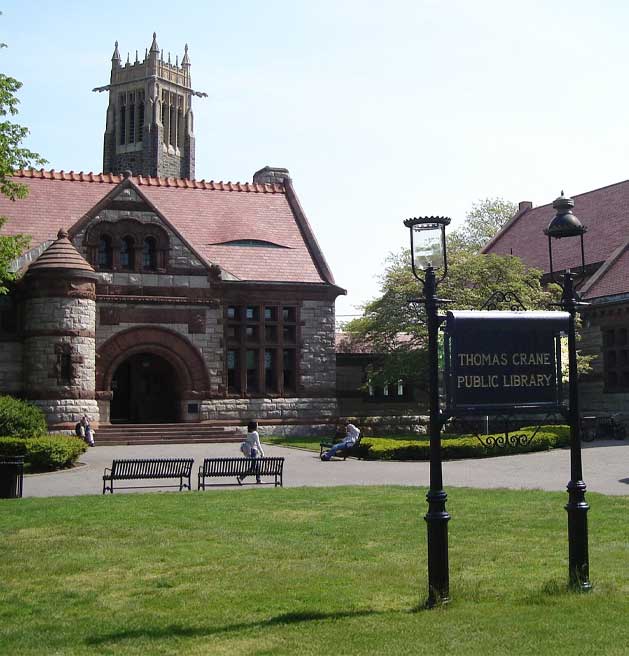 thomas-crane-public-library-quincy-ma-wikimedia-commons Thomas Crane public library Quincy MA